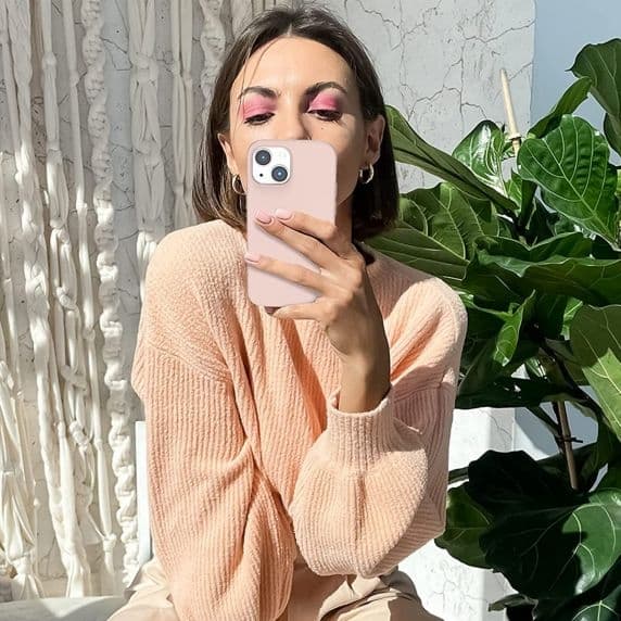 Mobilskal Silikon iPhone 13 - Lys rosa