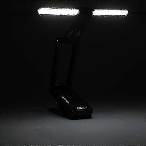 LED Nodelampe Genopladelig 1200mAh med To Lysstyrketilstande til Klaver, Scene, Nodebrug, Bærbart Foldbart Design