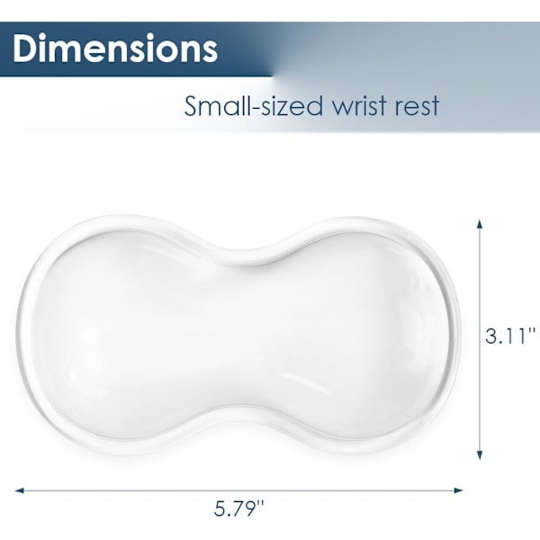 Klar Muse Håndleddsstøtte Ergonomisk Gel Håndleddsstøttepute Kjølig Komfort Myk Håndleddssmerte Lindrende Pute Muse Håndleddsstøttepute