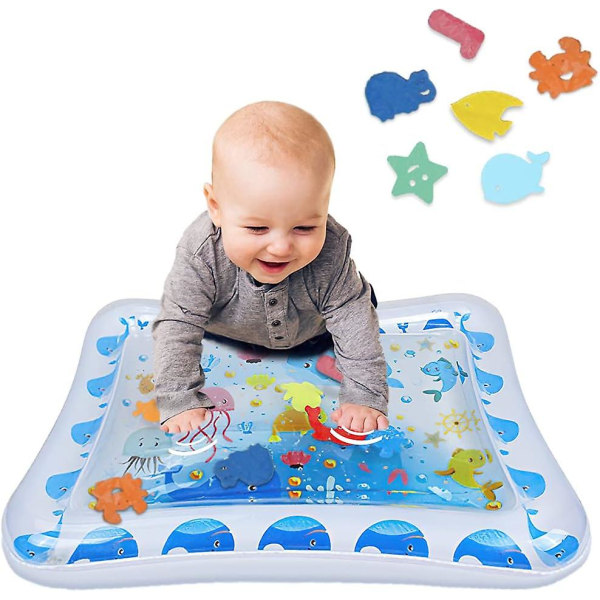 Baby Awakening Mat, Child Inflated Water Mat, Inflatable Game Cushion PVC Boy Girl Plus 3 6 9 12 Months, Gift Birthday Easter Christmas Games 70x50 CM