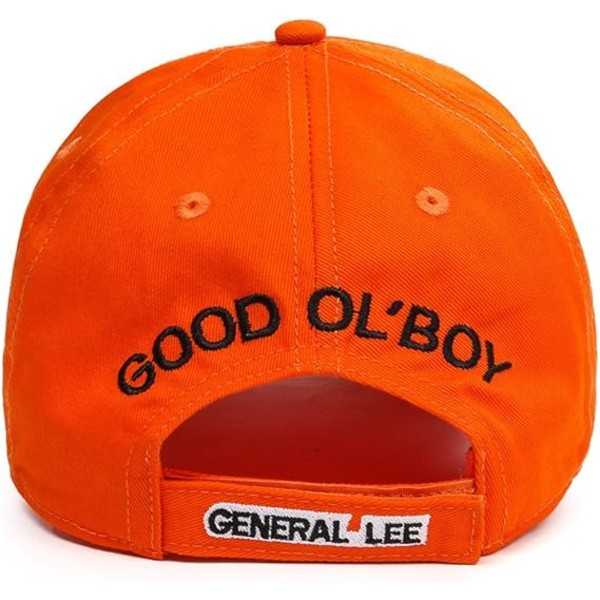 Orange Baseball Cap, General Lee 01, Good OL, med Broderi