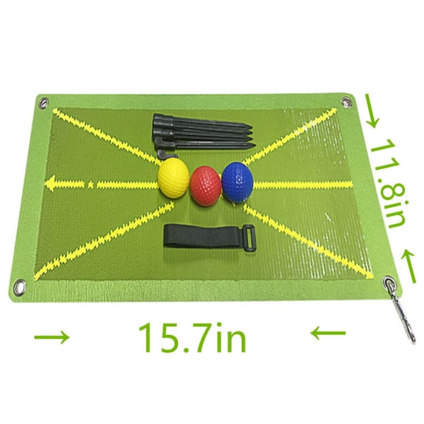 Golftreningsmatte for svingdeteksjon