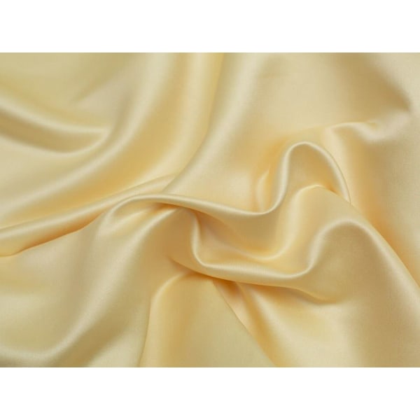 Minerva Classique Duchess Sateng Stoff Sitron - per meter Yellow 2