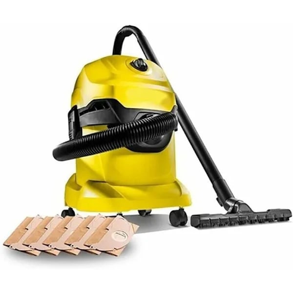 Karcher WD3 Støvsugerposer, 5-pakning rette støvsugerposer for Karcher WD3, WD 3 Premium, WD3200, WD3500P, A2204, A2204, A25