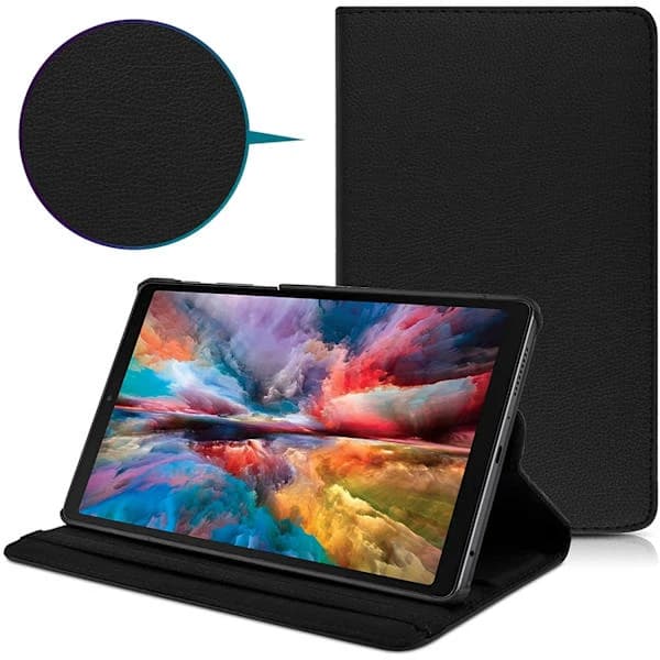 Samsung Galaxy Tab A7 Lite T220/T225 Skyddsfodral med Ställ, Slitstarkt Tablettskydd, Svart.SA