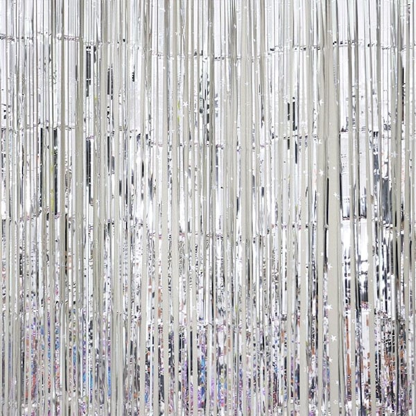 Glittergardiner, dørgardiner - 2m*1m - Purple