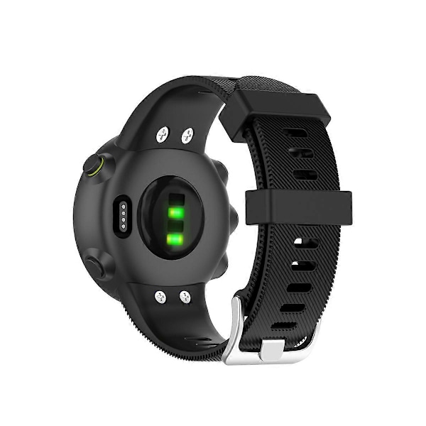 For Garmin Forerunner 45 / 45s Smartklokke Rem Silikon Klokkeveske Erstatning Klokkebånd Black