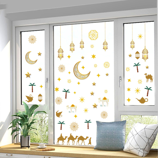 Eid Mubarak dekoration, Eid Mubarak fönsterdekal Ramadan