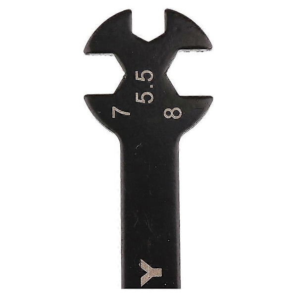 Multifunktionelt 6 i 1 RC Specialværktøj Skruenøgle 3/4/5/5.5/7/8MM til Spændestykker & Møtrikker