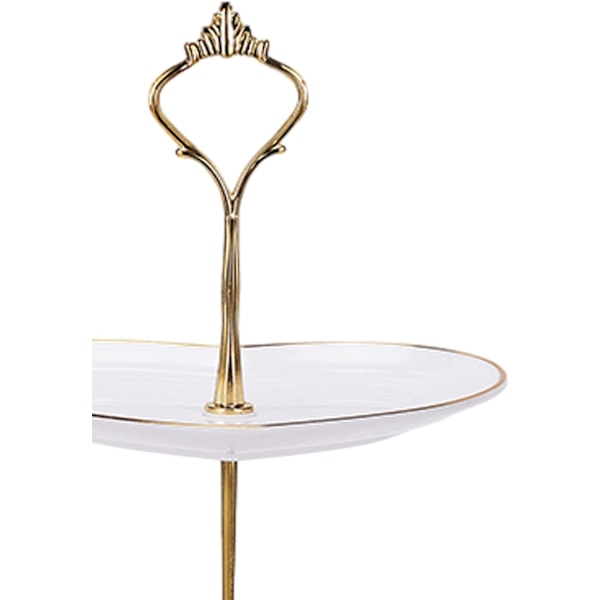 3-lags Cupcake Stand, Etagere, Bryllupsdessert Cupcake Stand, Serveringsfad til Godbidder, Etagere, Kageholder White