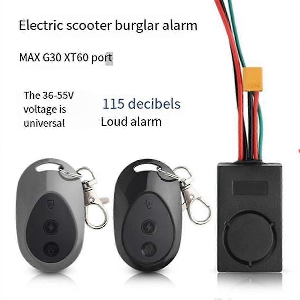 36-55v Elektrisk Sparkesykkel Tilbehør Passer For Max G30 Sparkesykkel Ny Tyverialarm, xt60 Grensesnitt