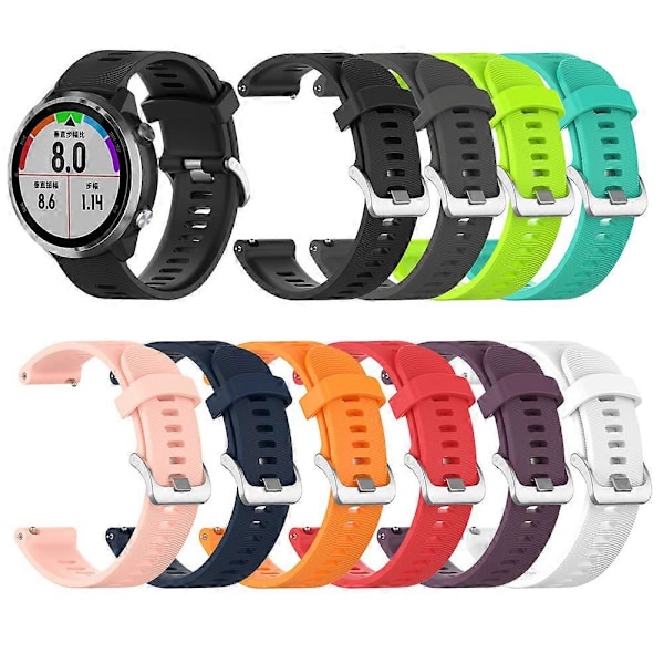Silikoninen ranneke Garmin Forerunner 245 645 Music -kelloon, korvaava ranneke Watermelon Red