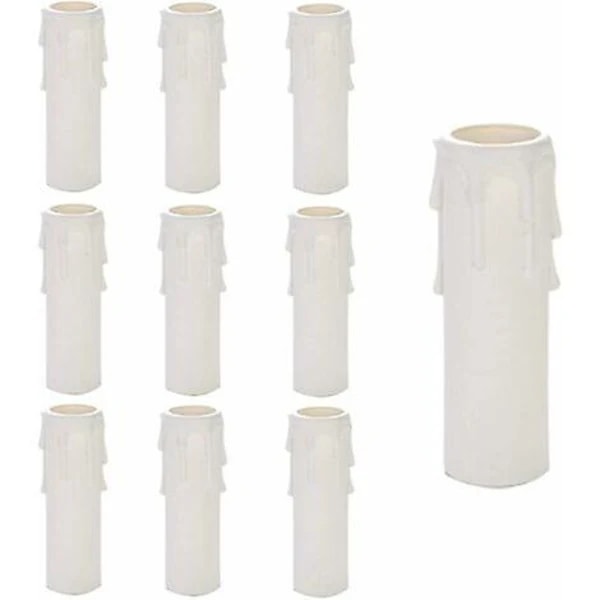 Plastlysekrone, 10 stk. lysekrone dråbelys, lysekrone lysrør, dråbelysrør, lysekrone lysærmer, lysekrone