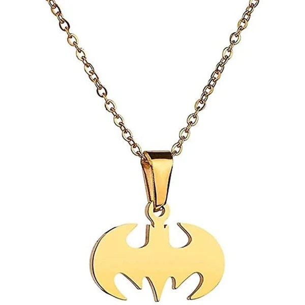 Batman-riipus kirurginteräksestä, hypoallergeeninen supersankari-kaulakoru lapsille ja Batman-faneille