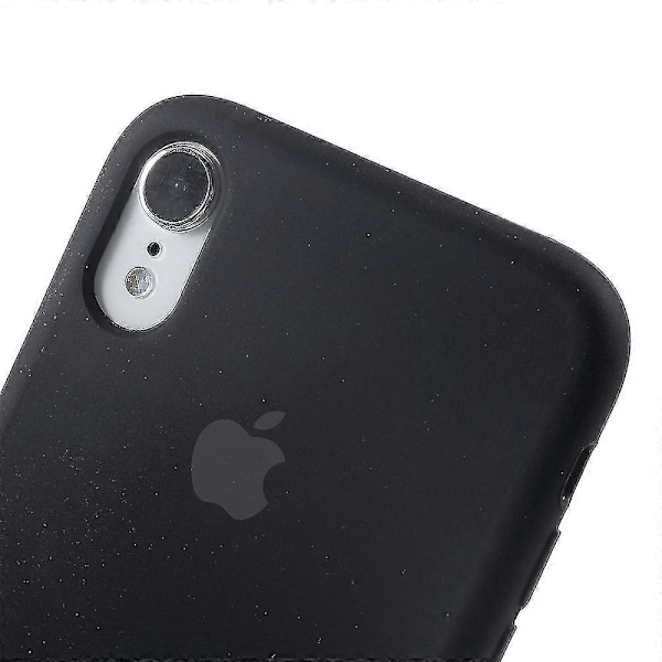1:1 Mittakaavan Silkkisen Pehmeä Silikoninen Puhelinkuori iPhone XR 6.1 tuumalle Black iPhone XR 6.1 inch