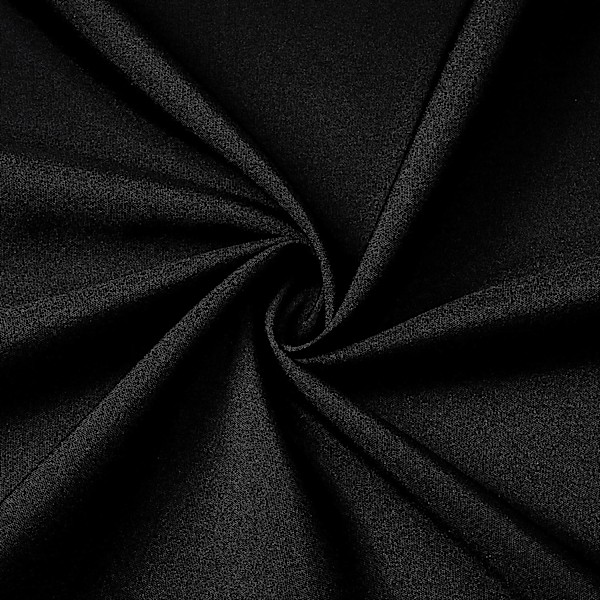 Rund kvalitetsdug i stof, borddækning 140 cm 55\" Black
