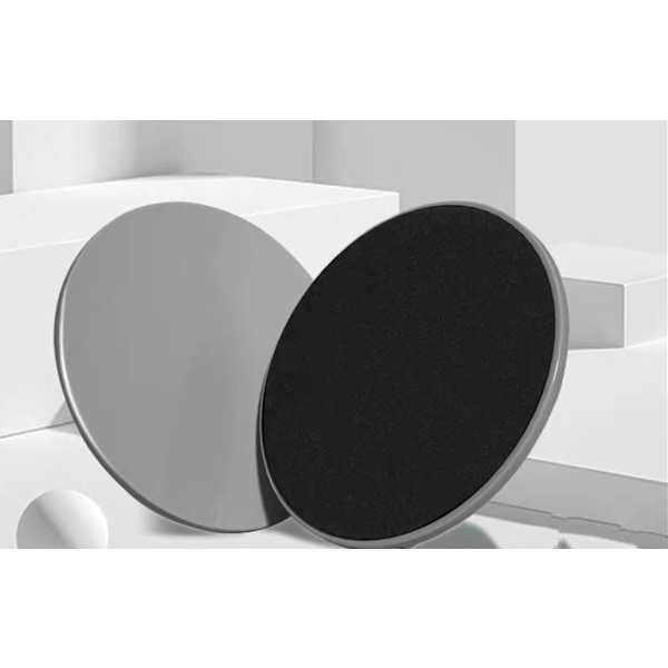 Kaksipuoliset liukukiekot Core Sliders Ultimate Core Trainer Kuntosali, matto- ja kovapuulattioille, Liukukiekot Kotiin Grey
