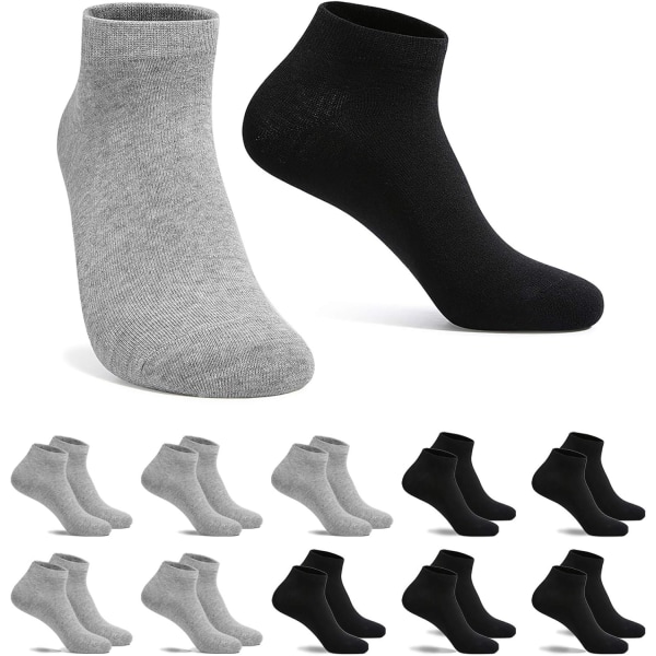 Miesten sukat Naisten sukat, 10 lyhyttä urheilullista puuvillasukkaa