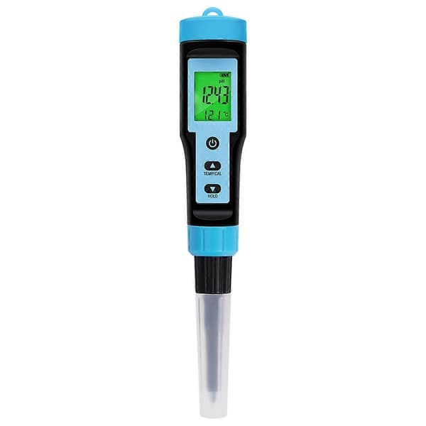 Fødevare PH-måler 0.00-14.00PH Høj Nøjagtighed Temp PH-tester Sensor Syreanalysator til Kød Konservering Oste dej Vand