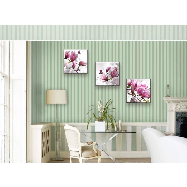 Måla print på duk, målning av eleganta orkidéblommor,