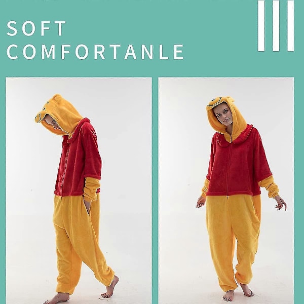 Tonwhar Småbarn Baby Tiger Dinosaur Dyr Kostyme Karneval Hette Romper Jumpsuit Pooh 85cm
