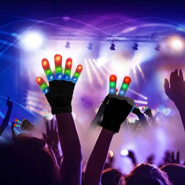 LED Gloves, Cool Toys Kids Light Up Gloves Finger Lights