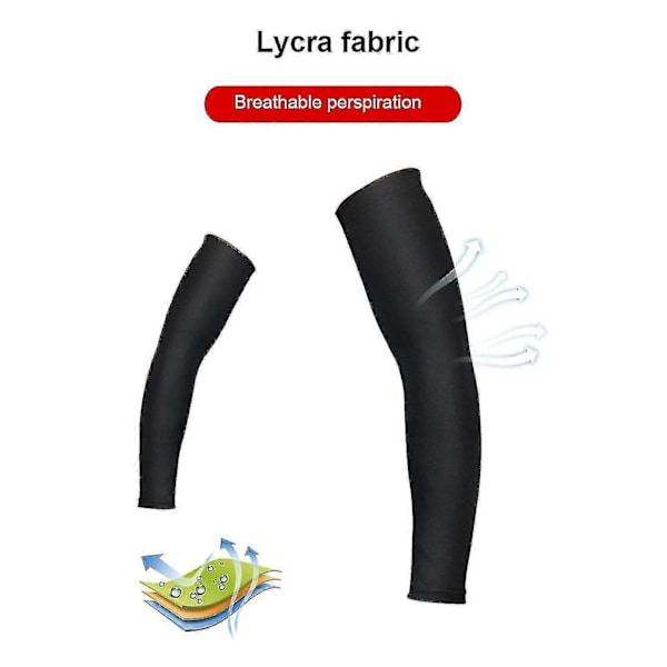 Andningsbara, snabbtorkande, UV-resistenta löparärmar, basketarmbågsskydd, träningsarmbågsskydd HY A Red Lightning XL