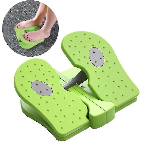 Mini Stepper Under Desk Exerciser Fotpedal Vikbar Fitness Trappstegsmaskin Grön Pedal Exercisers