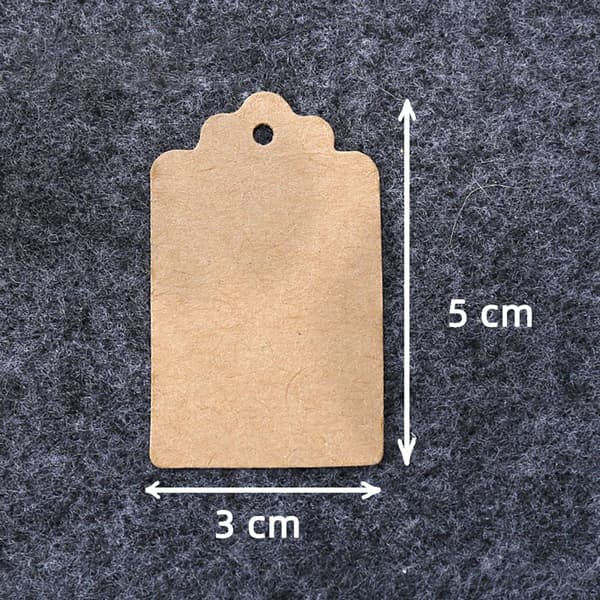 100 paperilappua - ruskea ruskea
