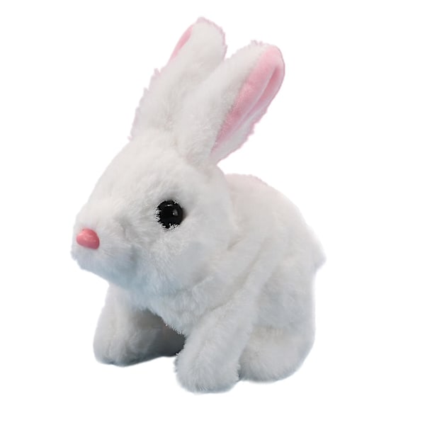 Bunny Interaktivt Læringslegetøj, Kanin Kan Gå Og Tale - White
