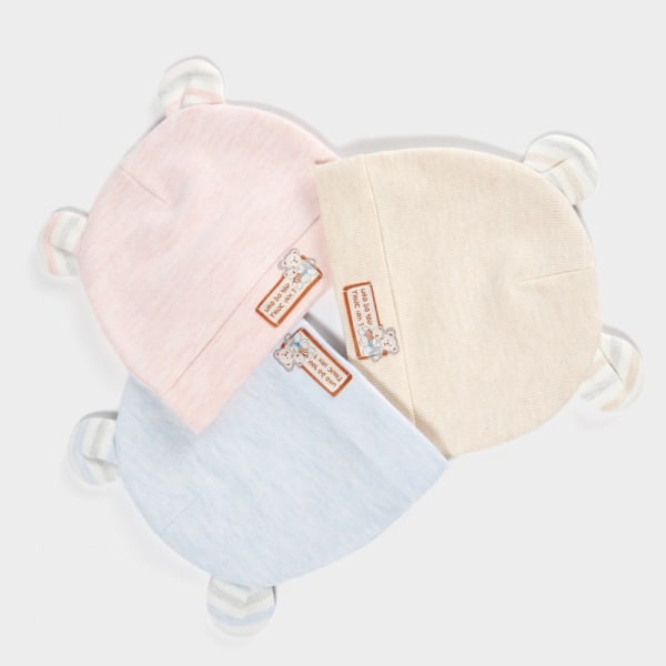 Nyfødt babylue Beanie Bomullshatt Høst Vinterlue for babyjenter