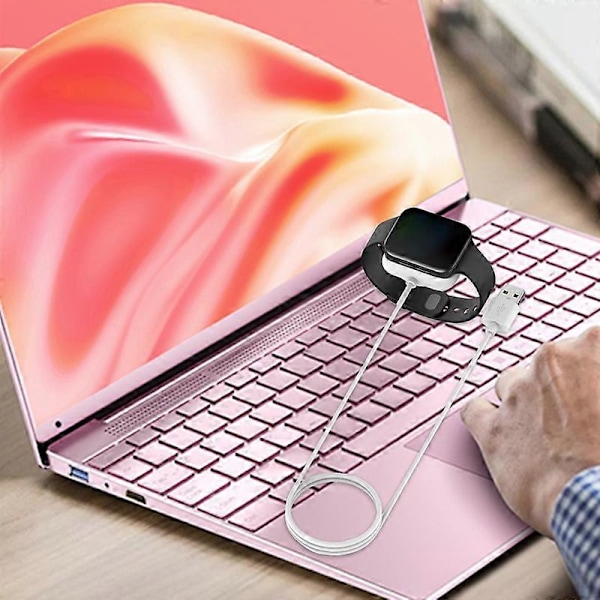 Opladerkabel Sikker Hurtig Opladning 1m Smart Watch Oplader Dock Adapter til OPPO Watch 41mm 46mm JIKAIX White 46mm