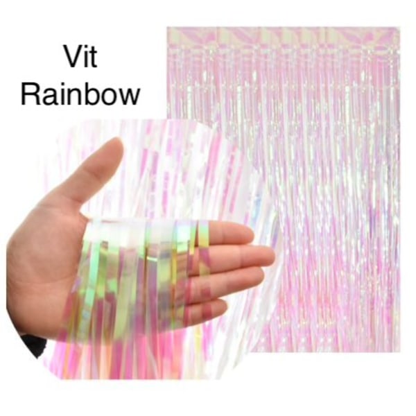 Glitterdraperi, dörrdraperi - 2m*1m - Silver