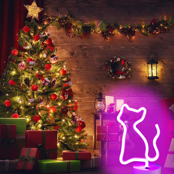 LED Neonvalo Neonkyltit Neon Yövalo Hienoja Juttuja Lasten Lamput Makuuhuoneeseen Pinkki Neonvalo Neonvalot Makuuhuoneeseen Lasten Valaisimet Kotiin Pink Cat
