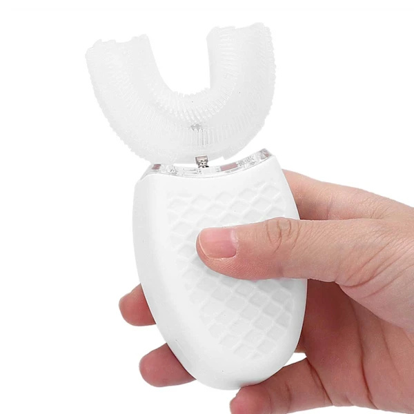 Helautomatisk 360° Eltandborste - Vibrerande Sonisk Tandborste Vit