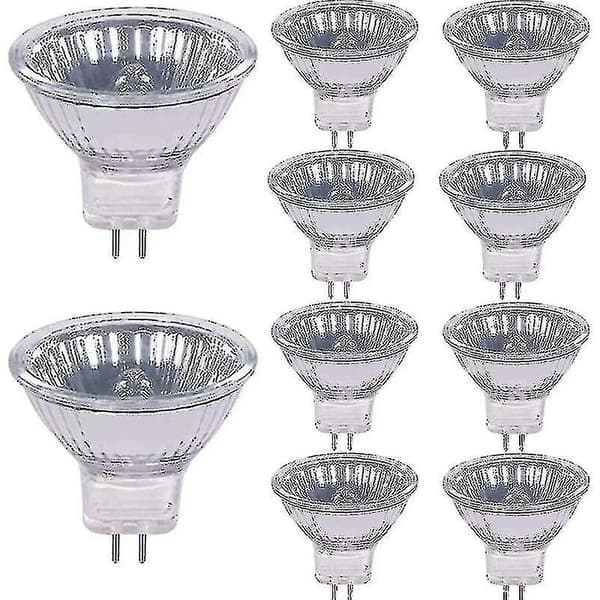 Halogenlampor 20w 12v GU4 Sockel 2800k Varmvit Dimbar, 10-pack XC