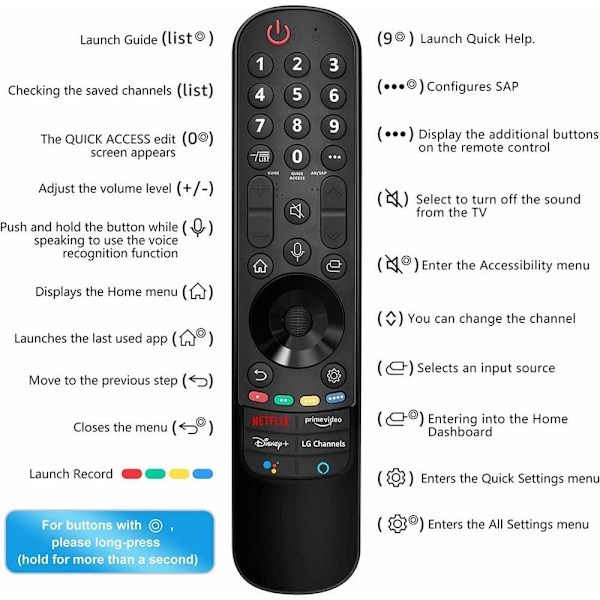 LG Magic Remote Fjernkontroll (MR22GA),A