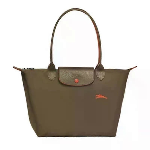 Enkel axelväska Ny klassisk portabel dumplingväska Enkel axelväska damväska olive-green S