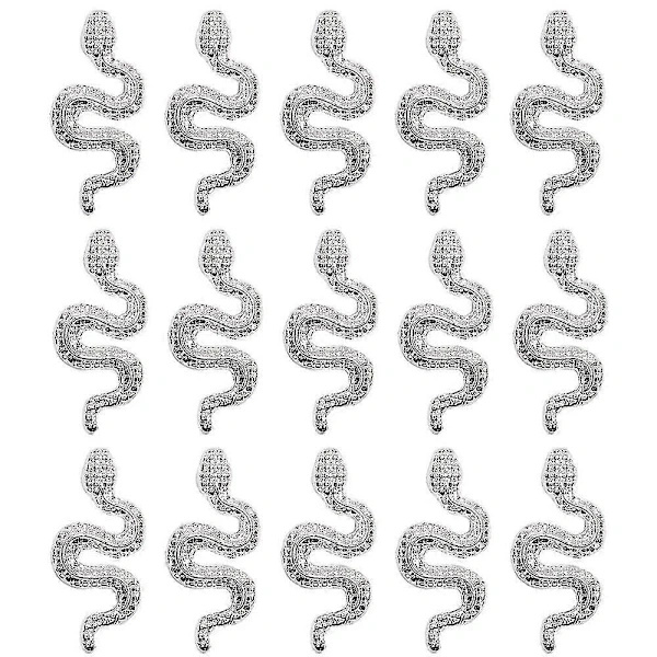 3D Orm Nagelpynt Legering Orm Bølge Krystall Rhinestone Nageldekorasjon DIY, TH
