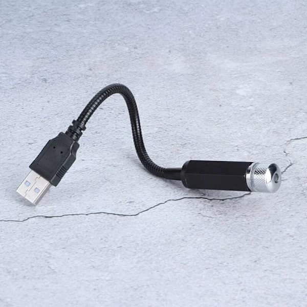 Bilstjernehimmel, bilinteriør USB-stemningslys LED-takatmosfærelys for biltak (lys lilla blå),TH