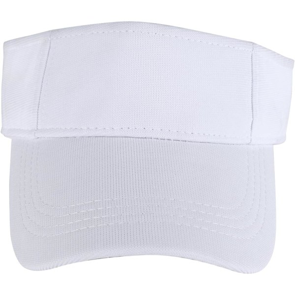 Hvid-58cm-Visor Kasket Golf Visor Bomuld Åndbar Justerbar