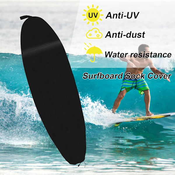 Surfbrädesstrumpa, Surfbrädesförvaringsöverdrag, Surfbräda Resväska Överdrag för Skimboard för Bra Regntätt Effekt 200x50cm