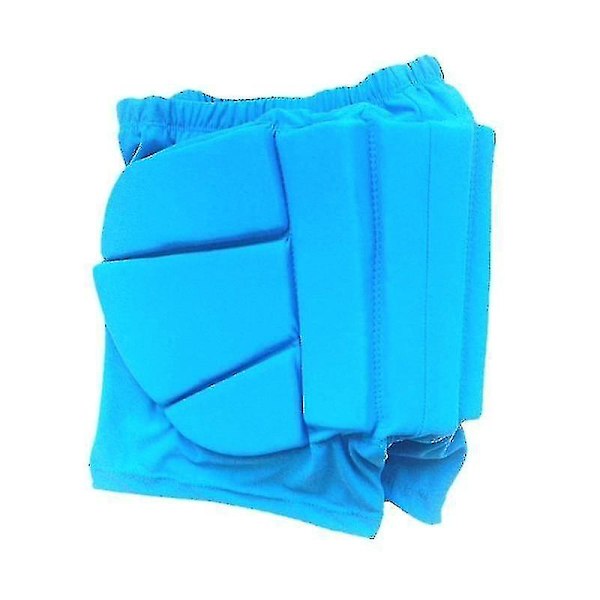Konståkning Höftskydd Vadderade Sportskydds Shorts-YUHAO Blue XL