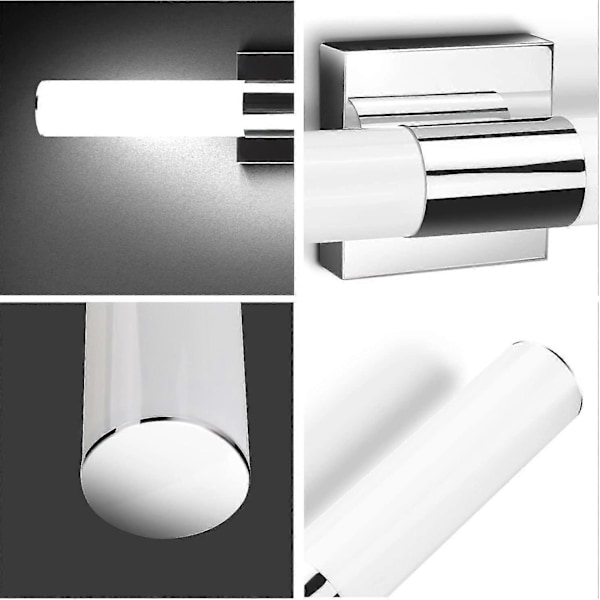 Badeværelseslampe, 7degobii 16\" tommer 16w 6000k Krom LED Spejllamper Til Badeværelse Væglamper Bar Lig