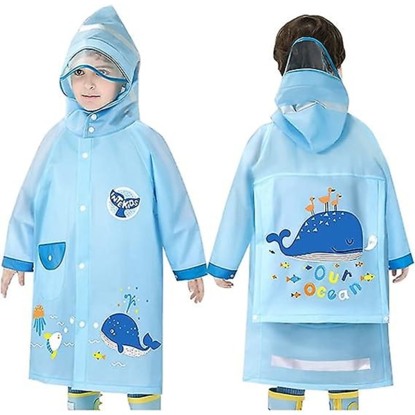 Raincoats (s)1-8 Years Old For Kids Boys Girls Lightweight Rain Poncho Rain Jackets Cute Cartoon Reusable Rainwear
