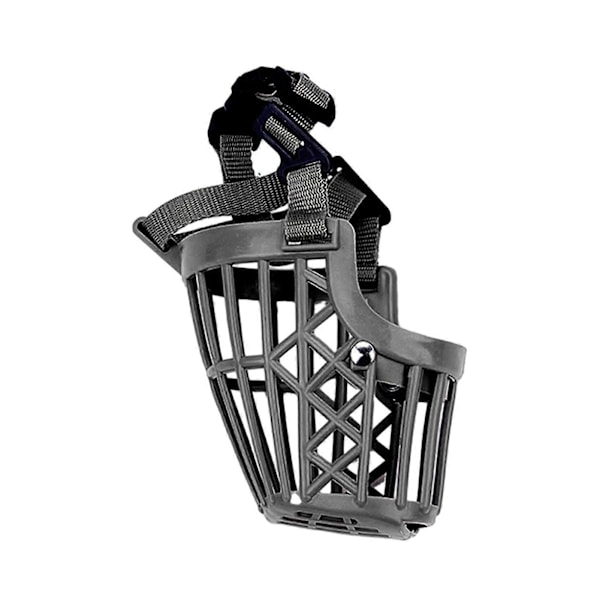 Justerbart munkorg för hundar, hög hållbarhet, andningsbar plast, anti-skäll, säker munskydd, husdjurstillbehör Black 3