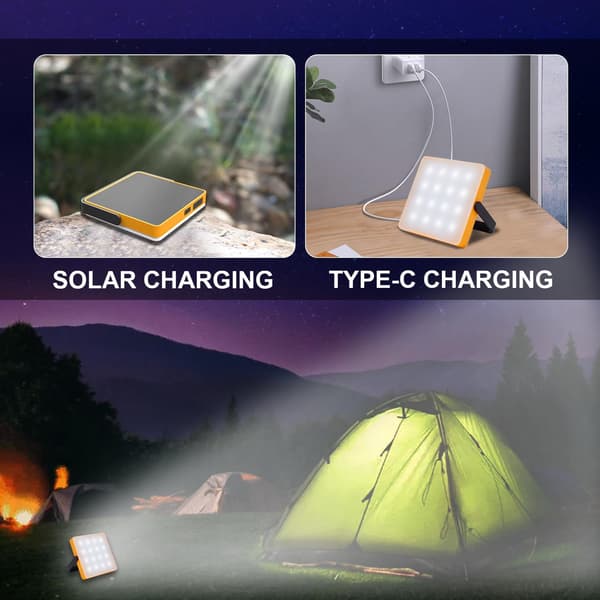 Genopladelig Campinglanterne Lyse Campinglys til Telte - Bærbar LED Campinglampe med 4 Tilstande, Perfekt til Camping, Vandreture