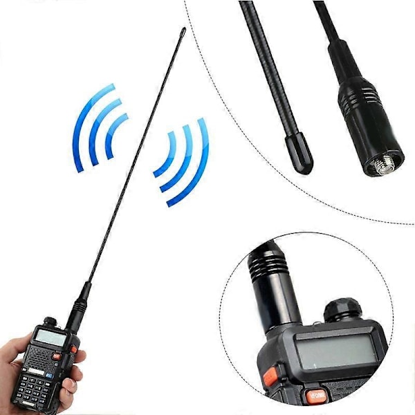 til UV5R UV-82 771 Antenne 144/430MHZ 10W Dual Band Walkie Talkie Antenne