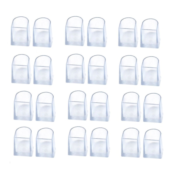 12 Pairs Of Clear Heel Covers Heel Protection Caps Heel Covers Anti-slip Padsm