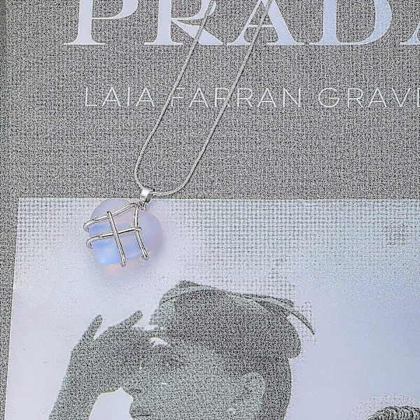 Htooo Bestevenn Halskjede For Kvinner Jenter Diamant Slott Rosenkvarts Hjerte Opal Halskjede For Kvinner Jenter, Vennskap N